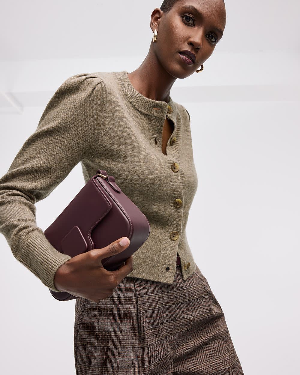 Cashmere-Blend Crew-Neck Cardigan | Regular | Reitmans