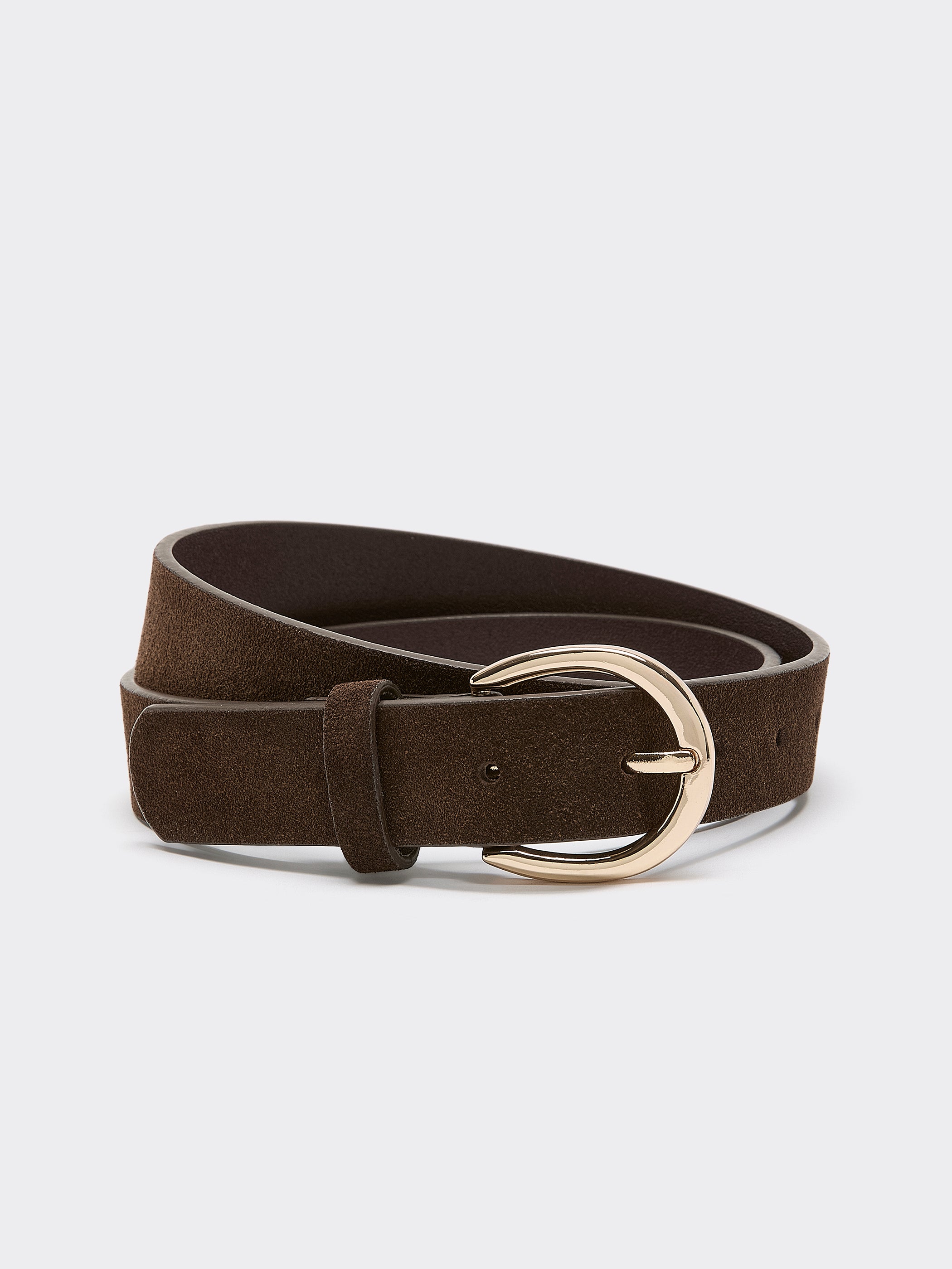 J&M Davidson Vintage Wide Brown Suede Statement Belt with Round Buckle Brown Suede Belts for Women for sale - eBay main image 2