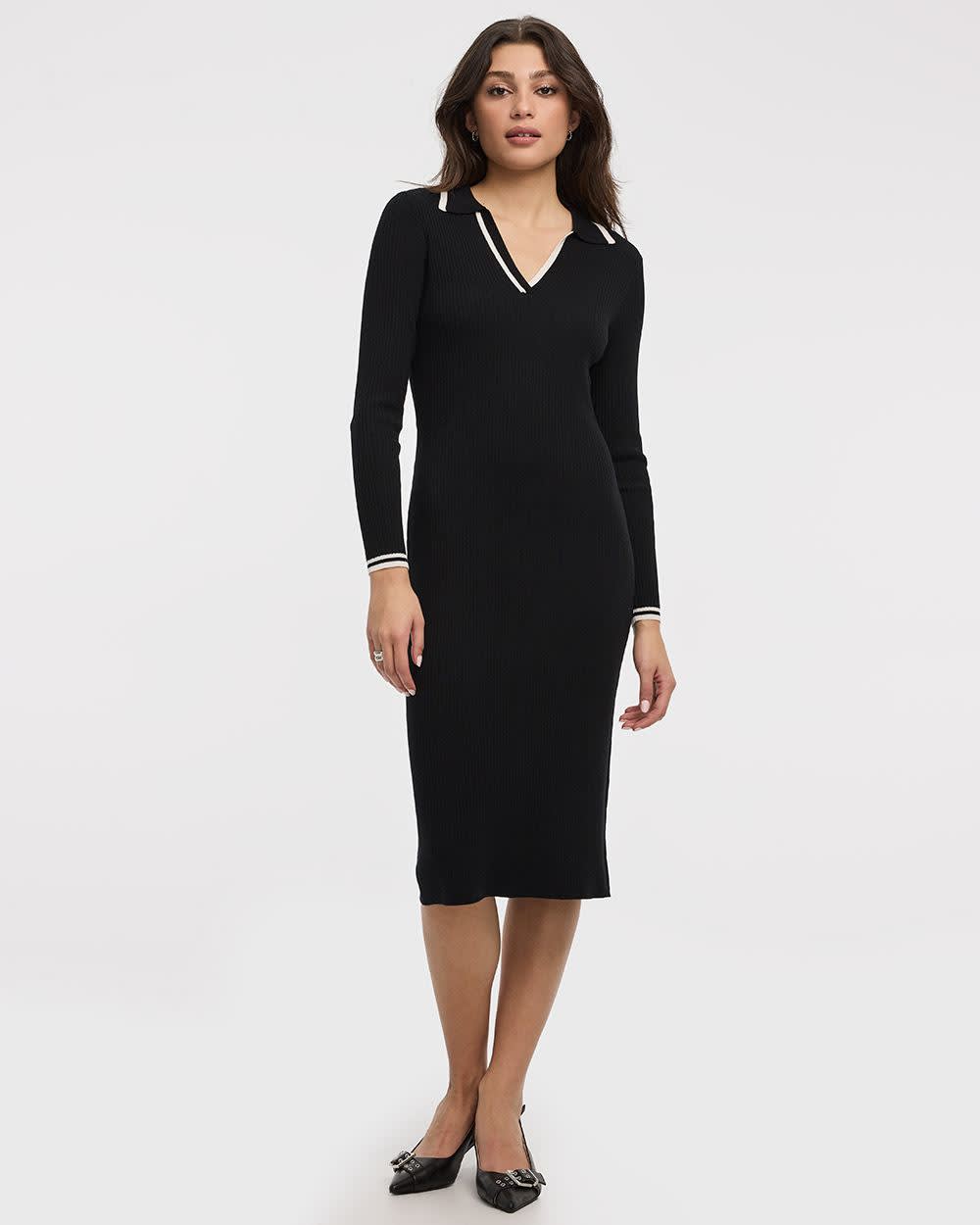 Bodycon Polo Midi Dress | Regular