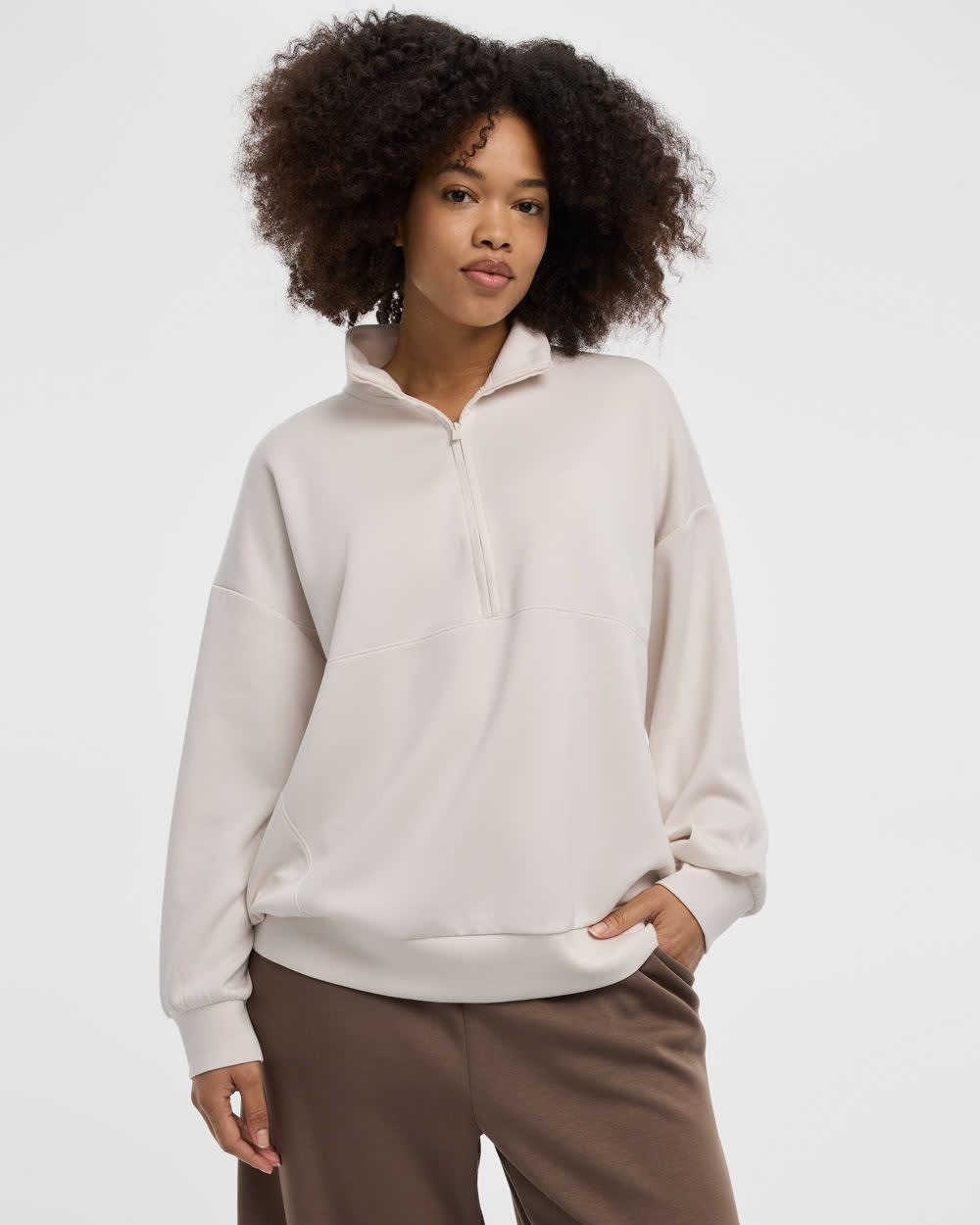 Half-Zip Mock-Neck Pullover - HYLUX Hyba | Regular | Reitmans