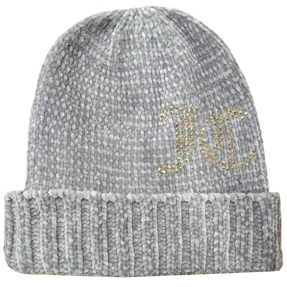 Juicy Couture - Chenille Jc Stud Beanie Hat