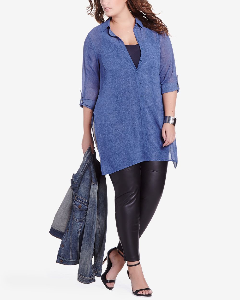 Plus Size Long Sleeve Tunic Blouse Plus Sizes Reitmans