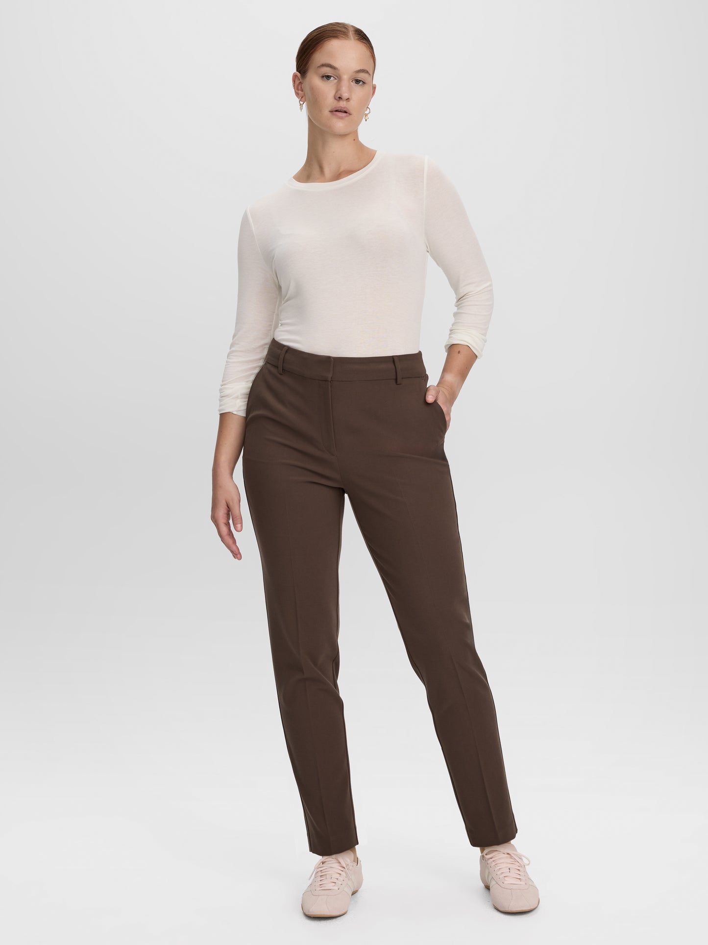 Slim-Leg High-Rise Ankle Pant - Curvy Fit