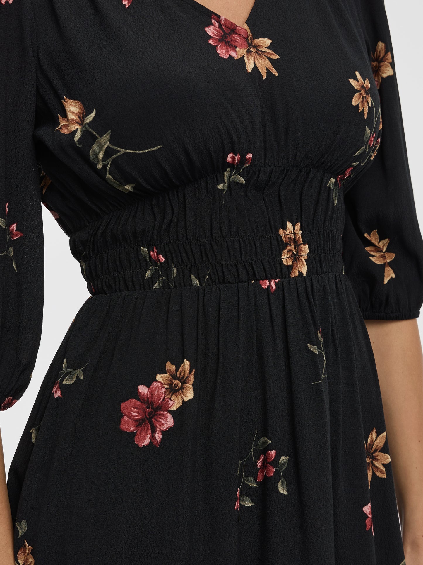 V-Neck Empire-Cut Dress