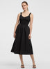 Sleeveless Midi Dress with Smocked Top