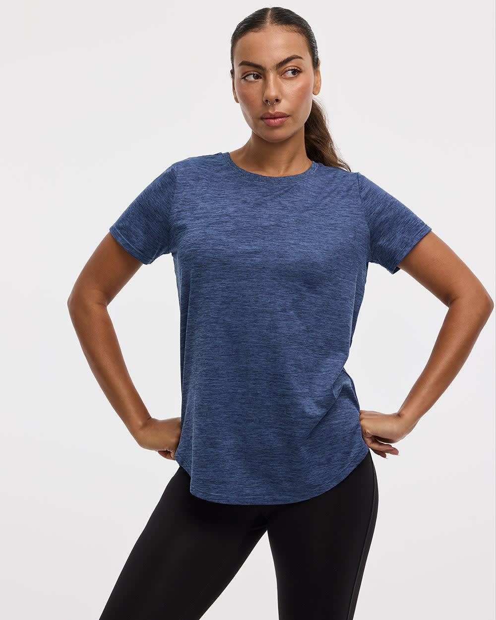 T-shirt à col rond et manches courtes - DRY-LUX (MD) Hyba Essentiels