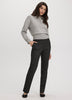 Long-Sleeve Half-Zip Mock-Neck Sweater