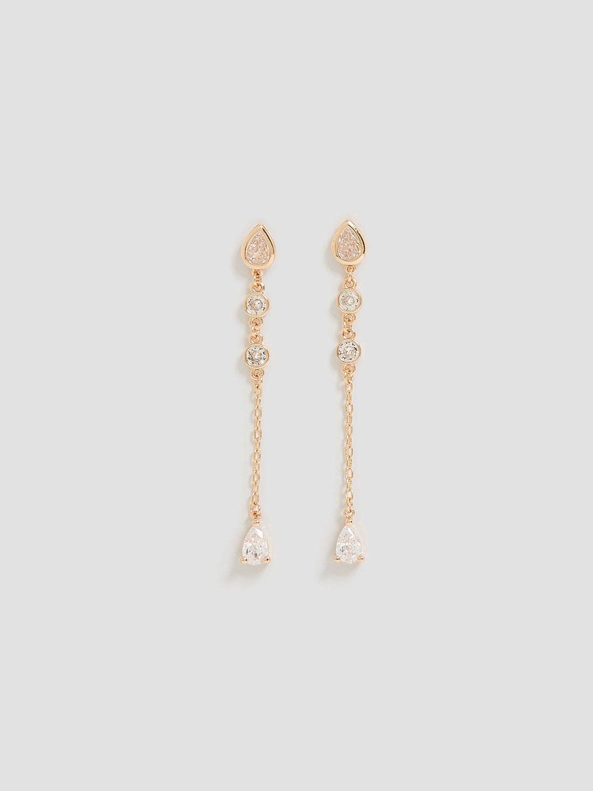 Pendant Earrings with Zirconias