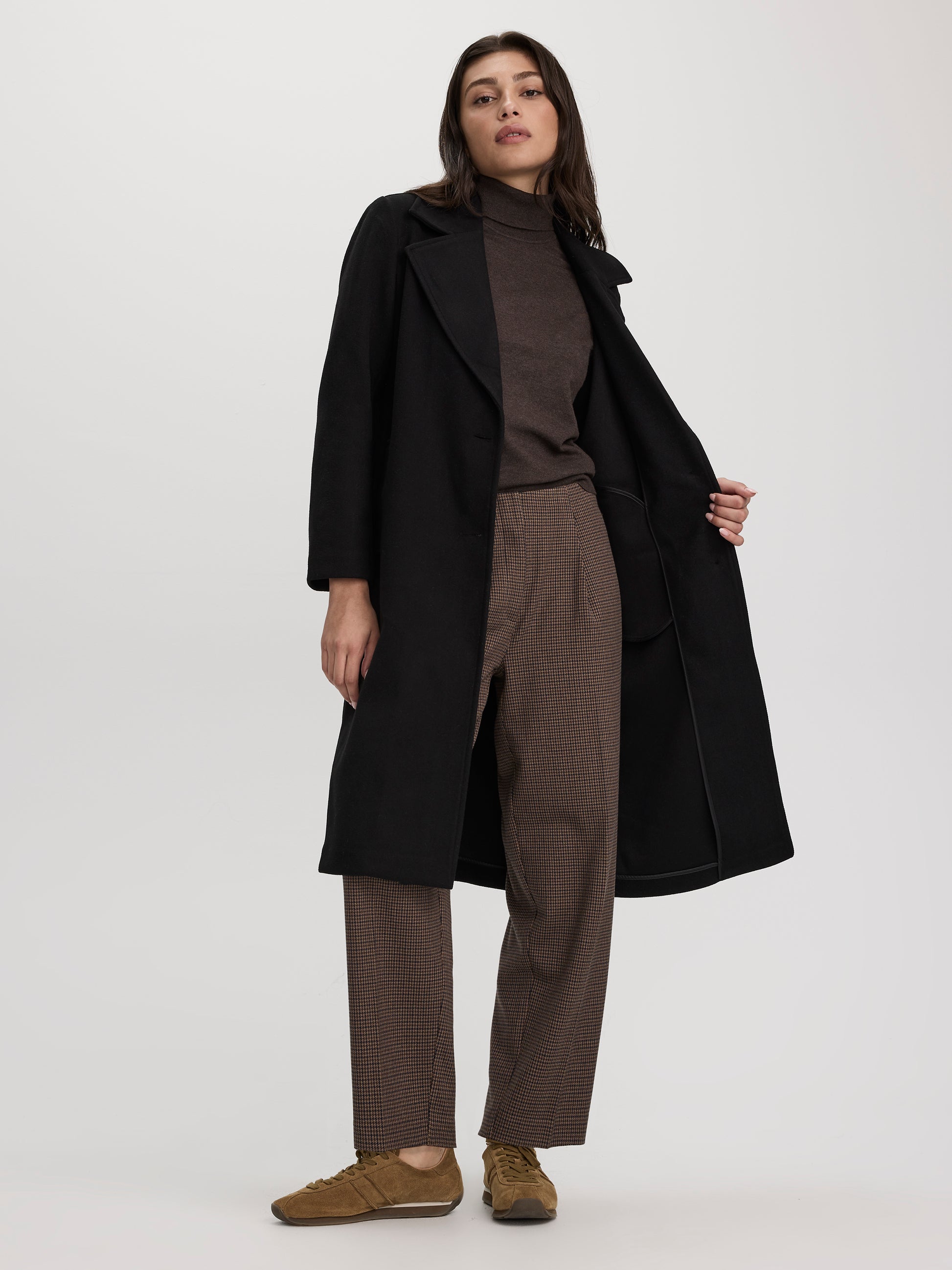 Long Wool-Blend Jacket