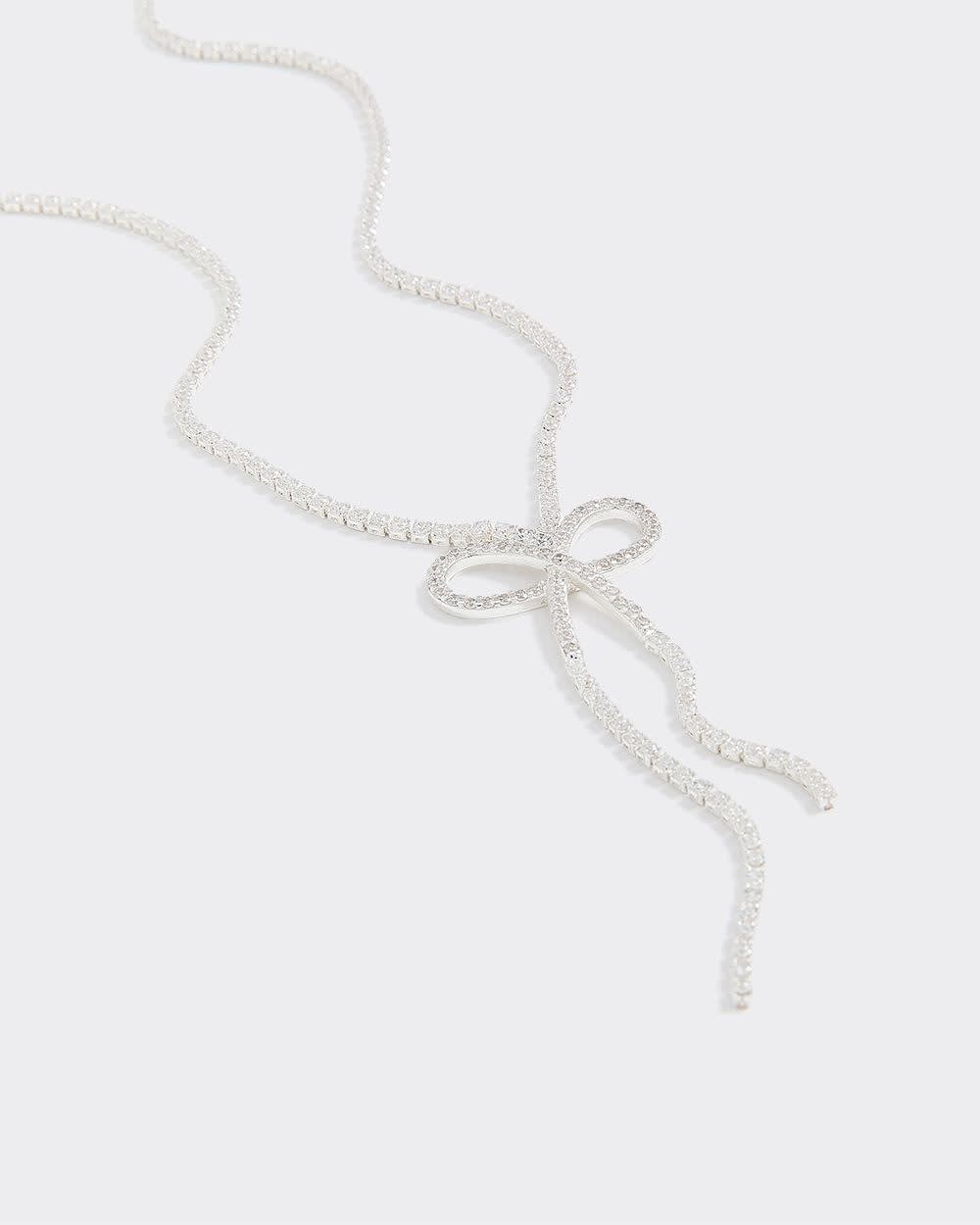 Collier en strass avec boucle