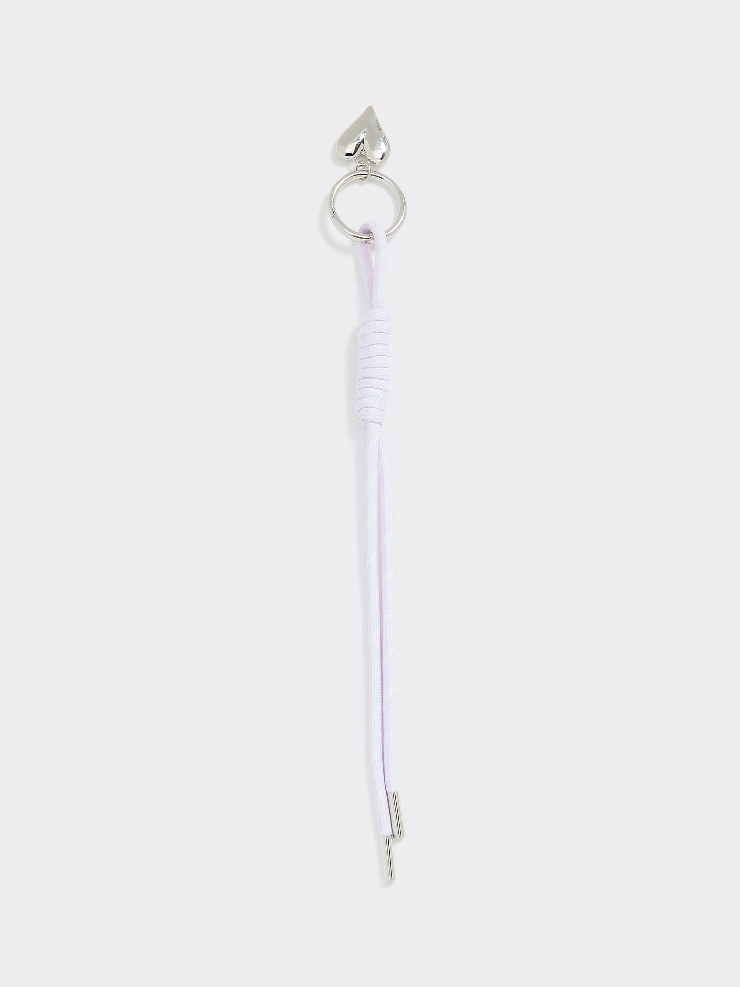 Cord Bag Charm with Heart