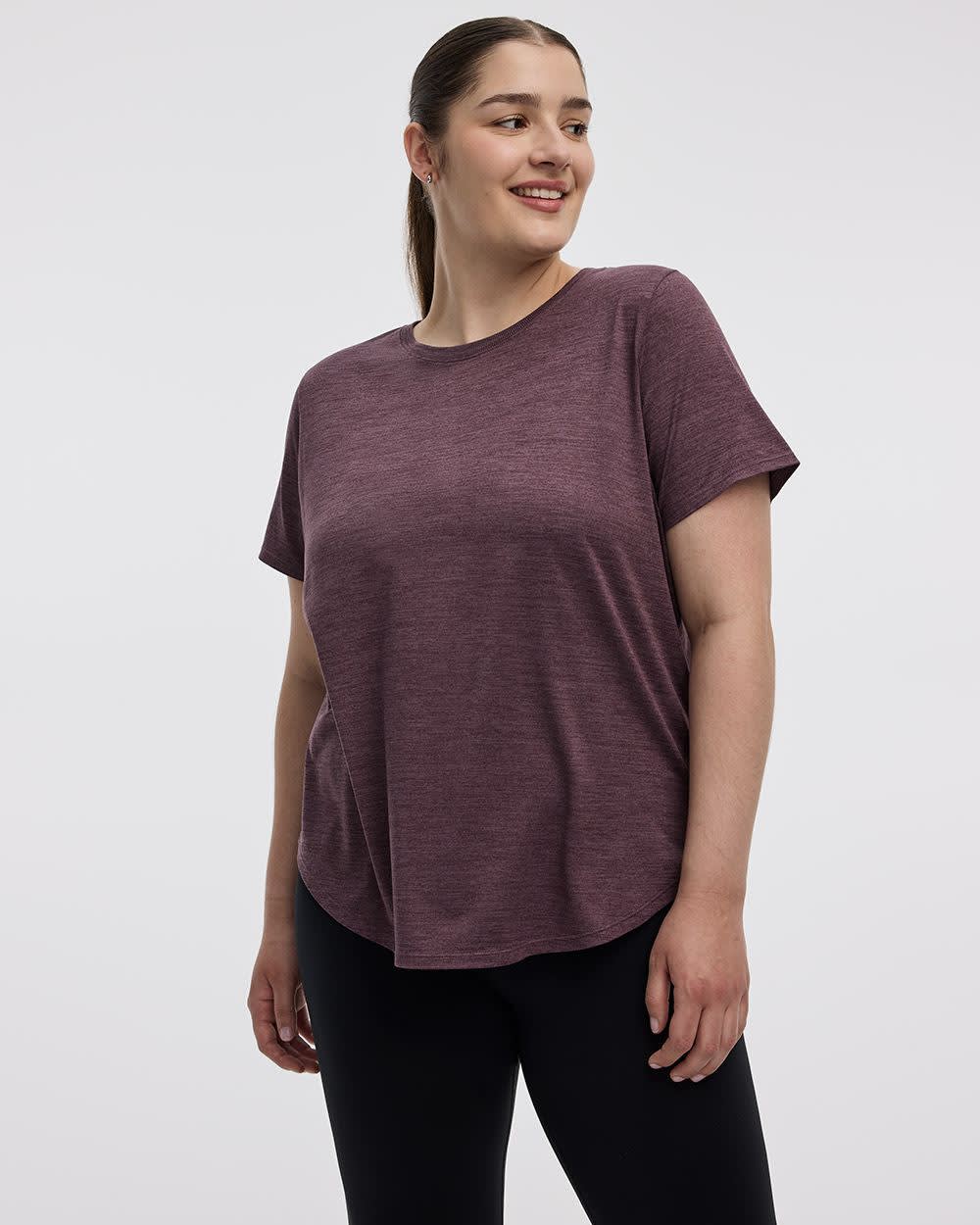 T-shirt à col rond et manches courtes - DRY-LUX (MD) Hyba Essentiels