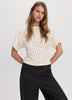 Short-Sleeve Crew-Neck Tee with Shirred Sides