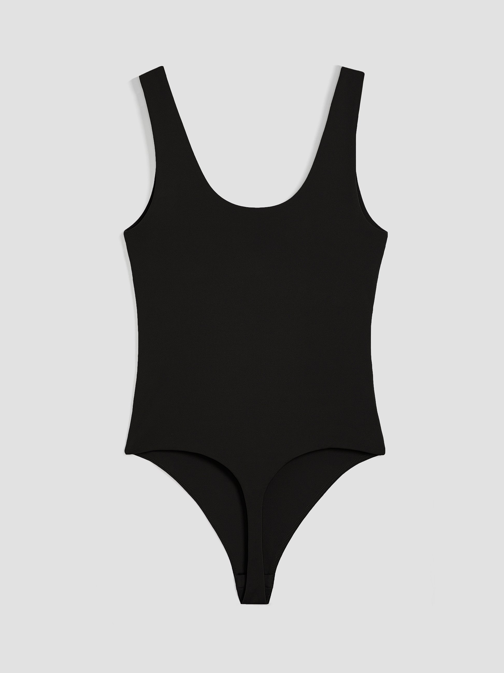 Sleeveless Scoop-Neck Bodysuit