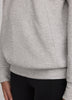 Long-Sleeve Half-Zip Mock-Neck Textured Top