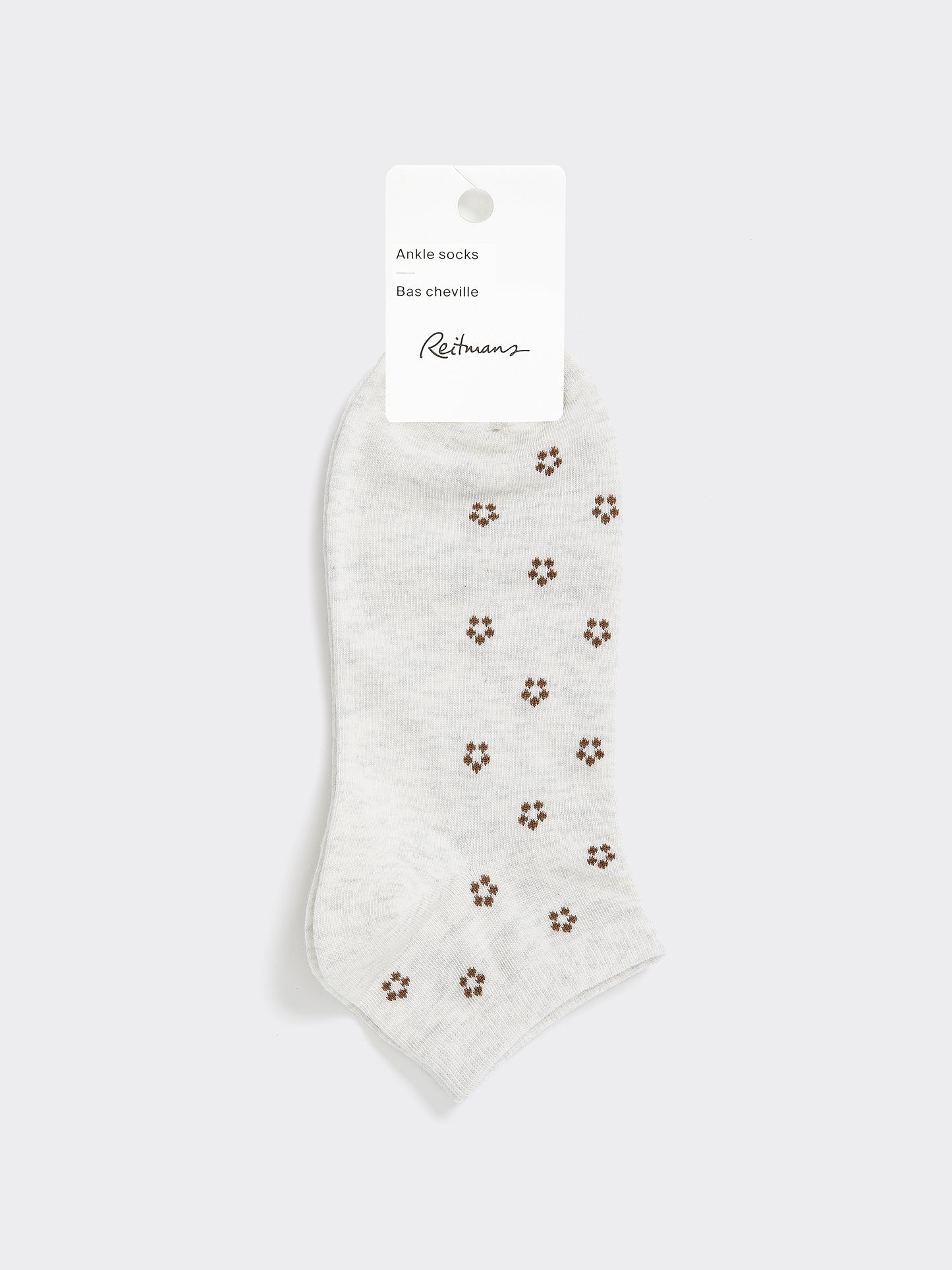 Bas chevilles avec petites fleurs