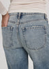 Wide-Leg High-Rise Jean with Elastic Waist