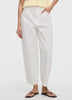 White High-Rise Barrel Jeans