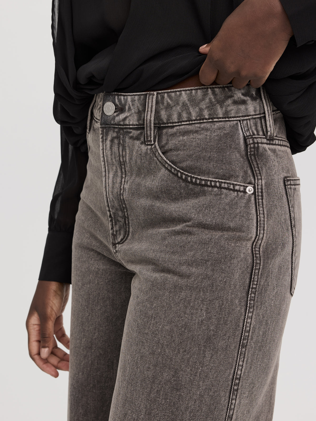 Wide-Leg High-Rise Jean