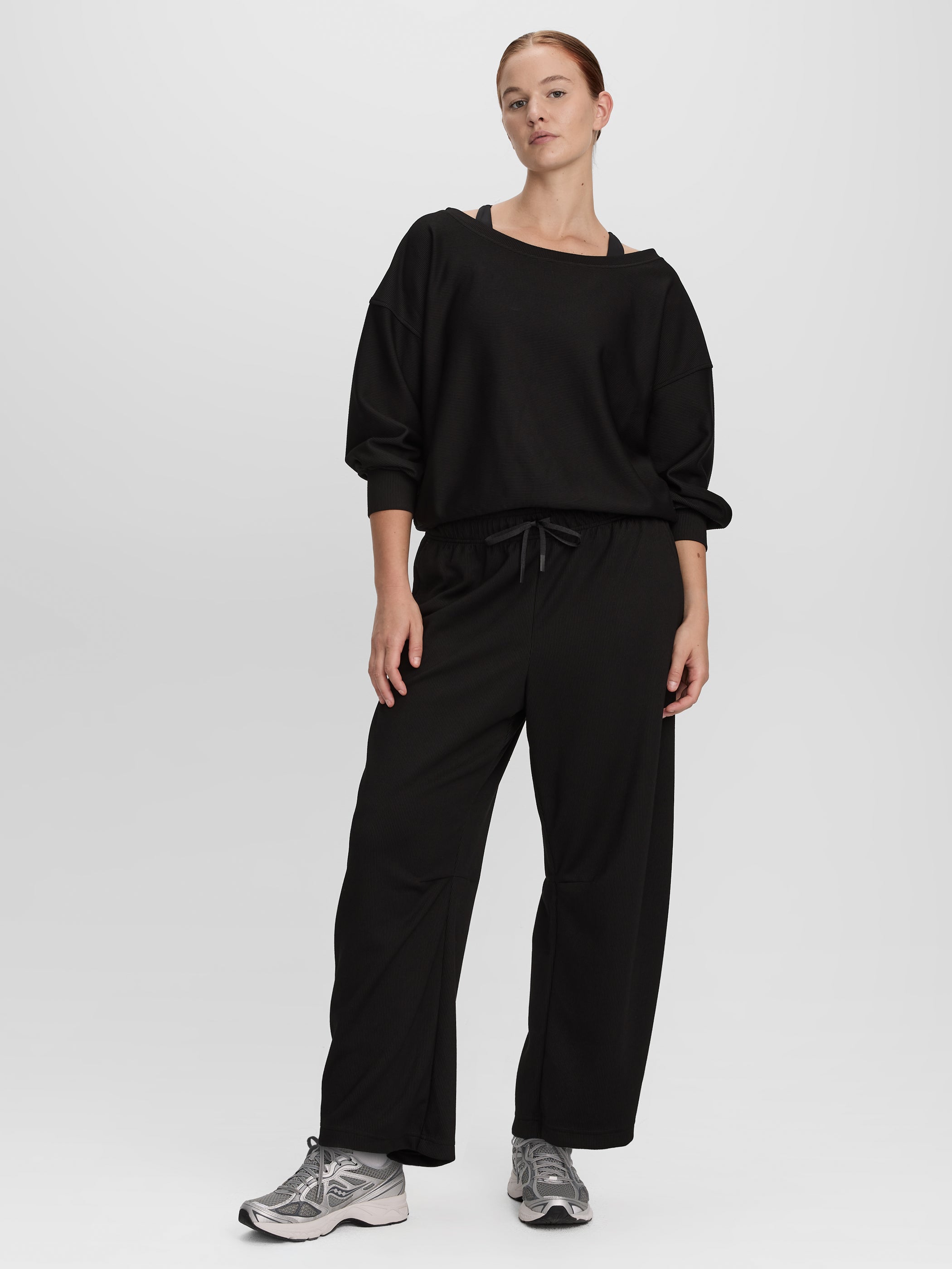 Barrel-Leg Pull-On Pant