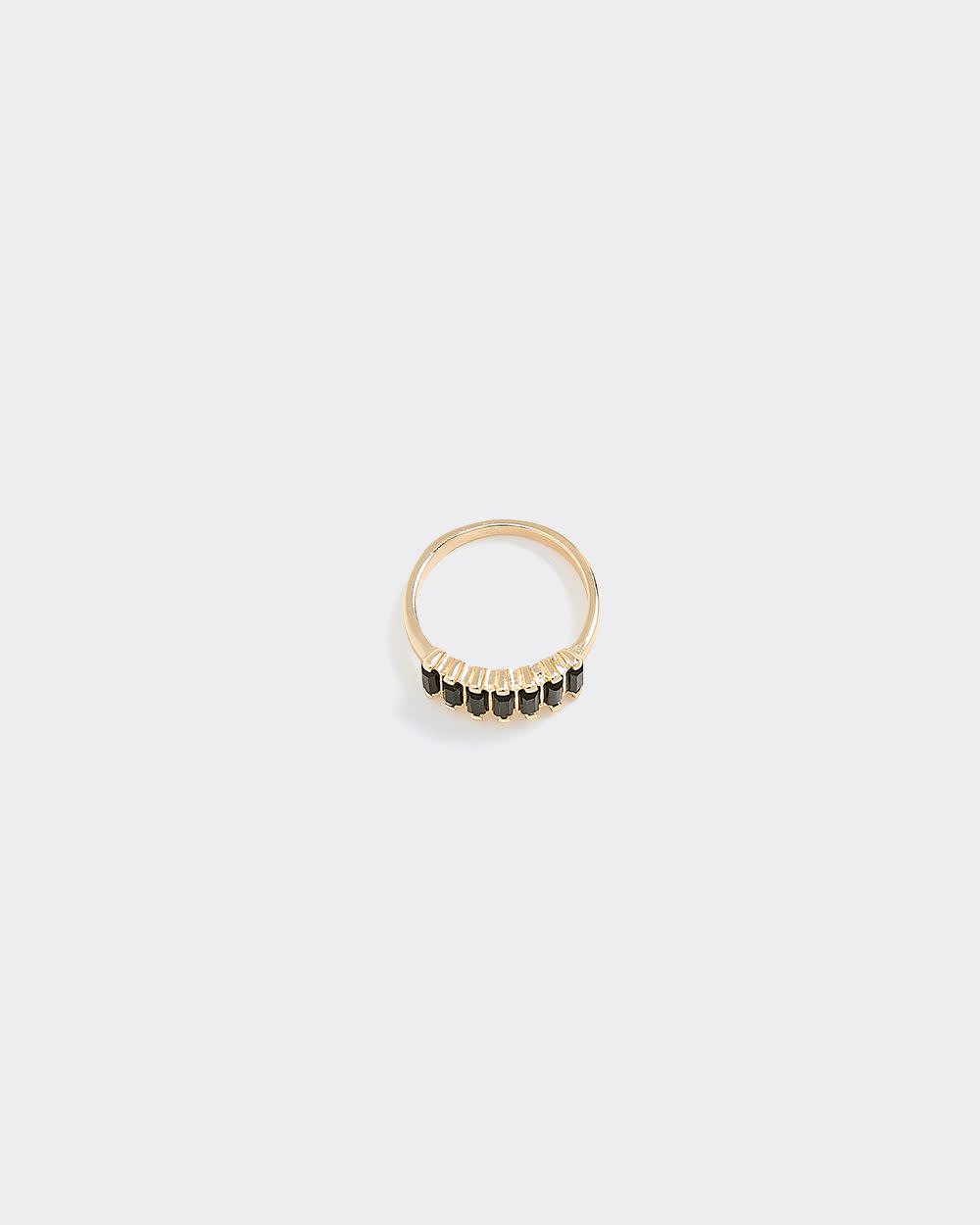 Ring with Black Stones