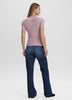 Long-Sleeve Crew-Neck Ribbed T-Shirt - R Essentials