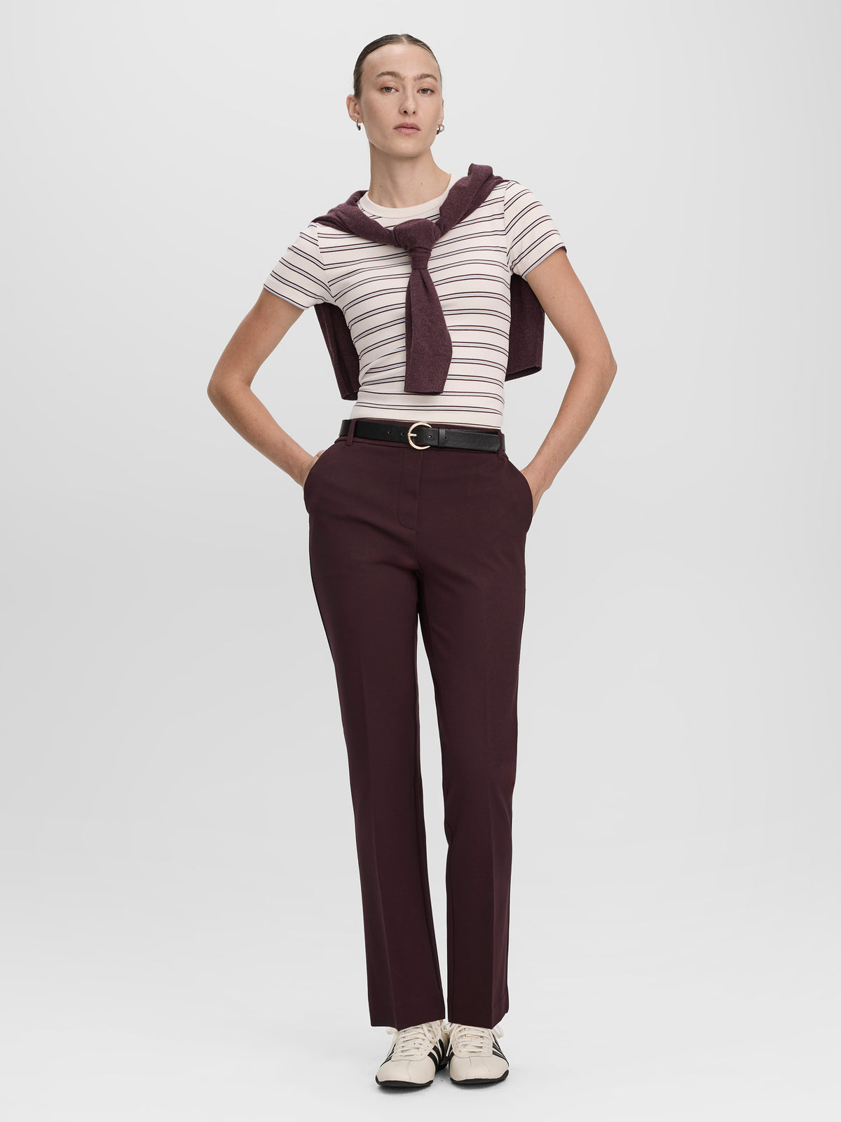 Straight-Leg High-Rise Pants - The Modern Stretch (R)