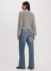 Long-Balloon-Sleeve V-Neck Cardigan