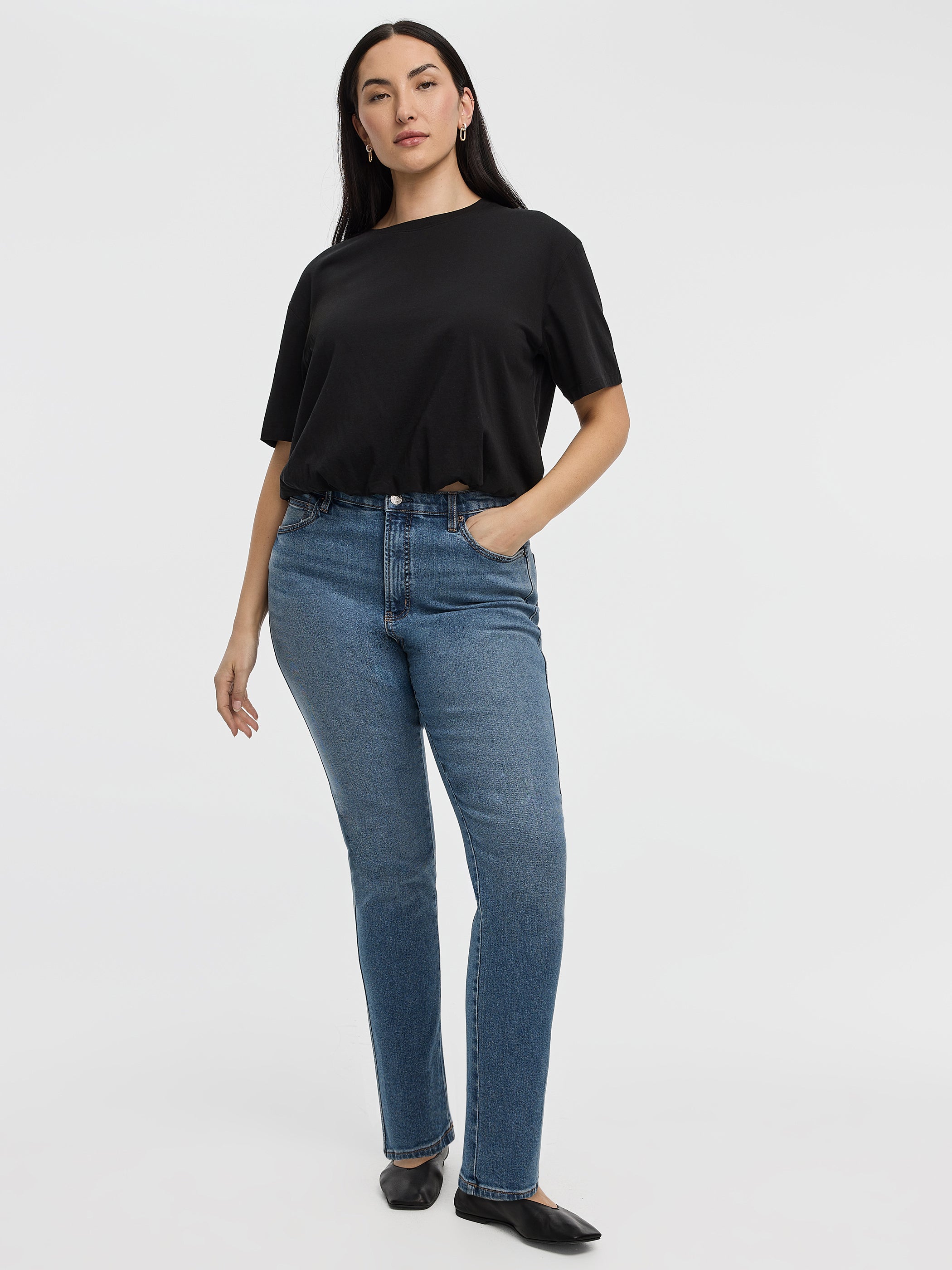 Slim-Leg High-Rise Jean - The Vintage - Curvy Fit