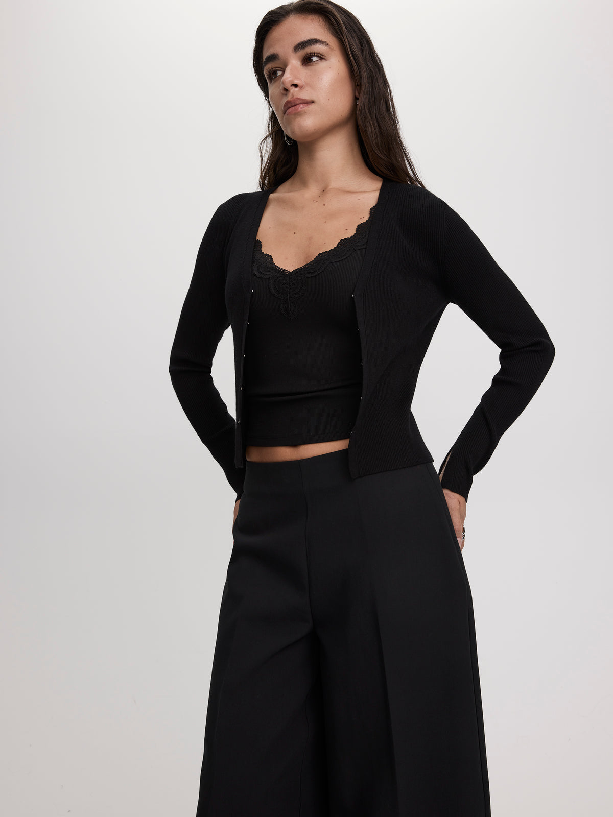 V-Neck Bolero & Top – 75% Viscose Blend