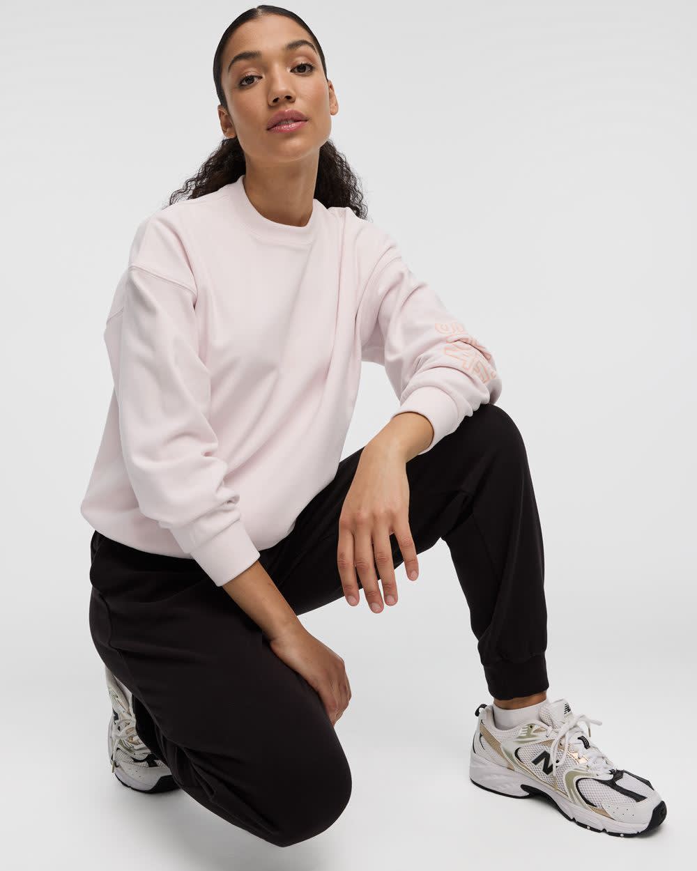 Long-Sleeve Crew-Neck Polar Fleece Sweater - Hyba