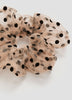 Mesh Scrunchie with Dots