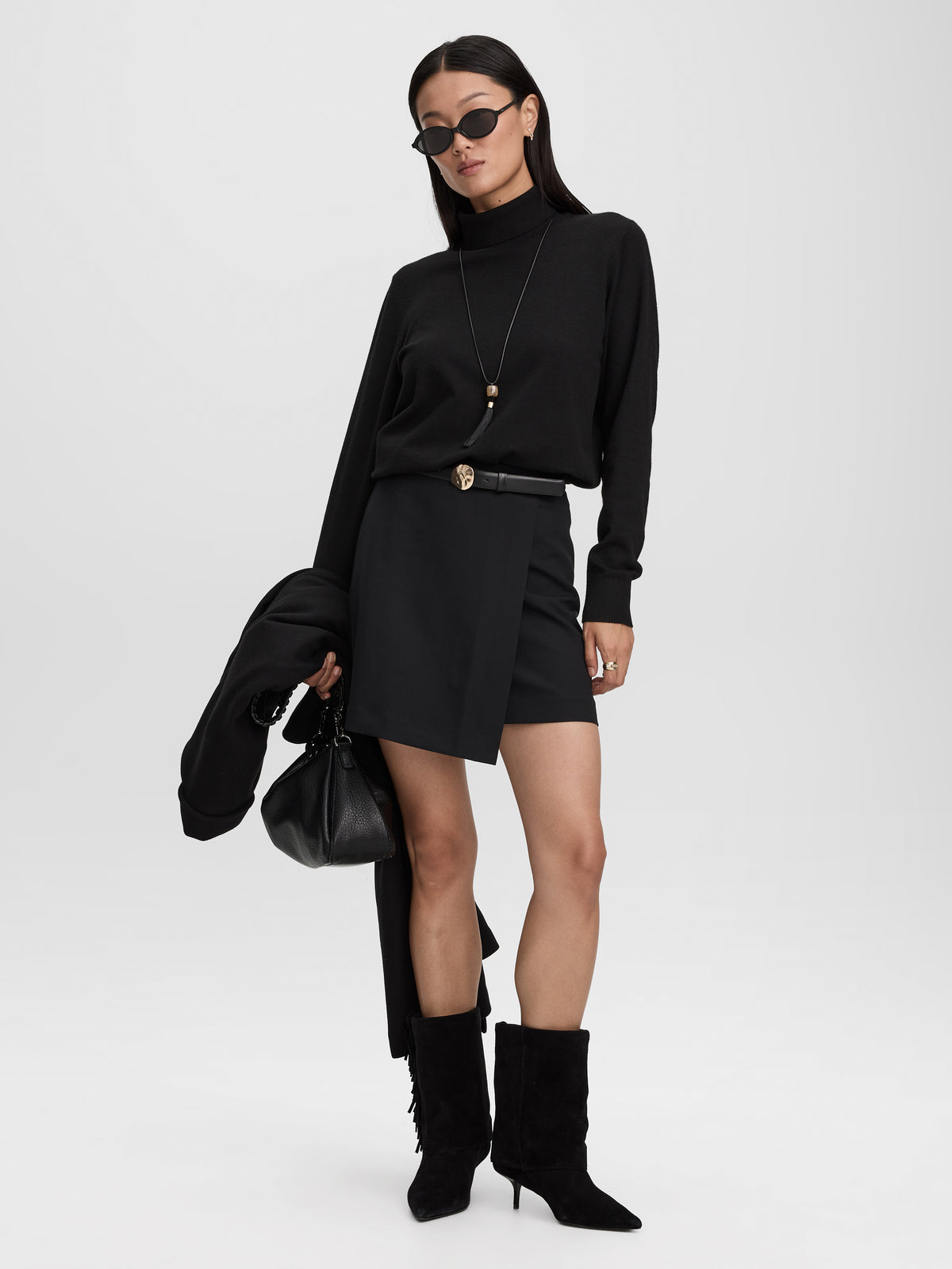 Wrap Mini Skirt