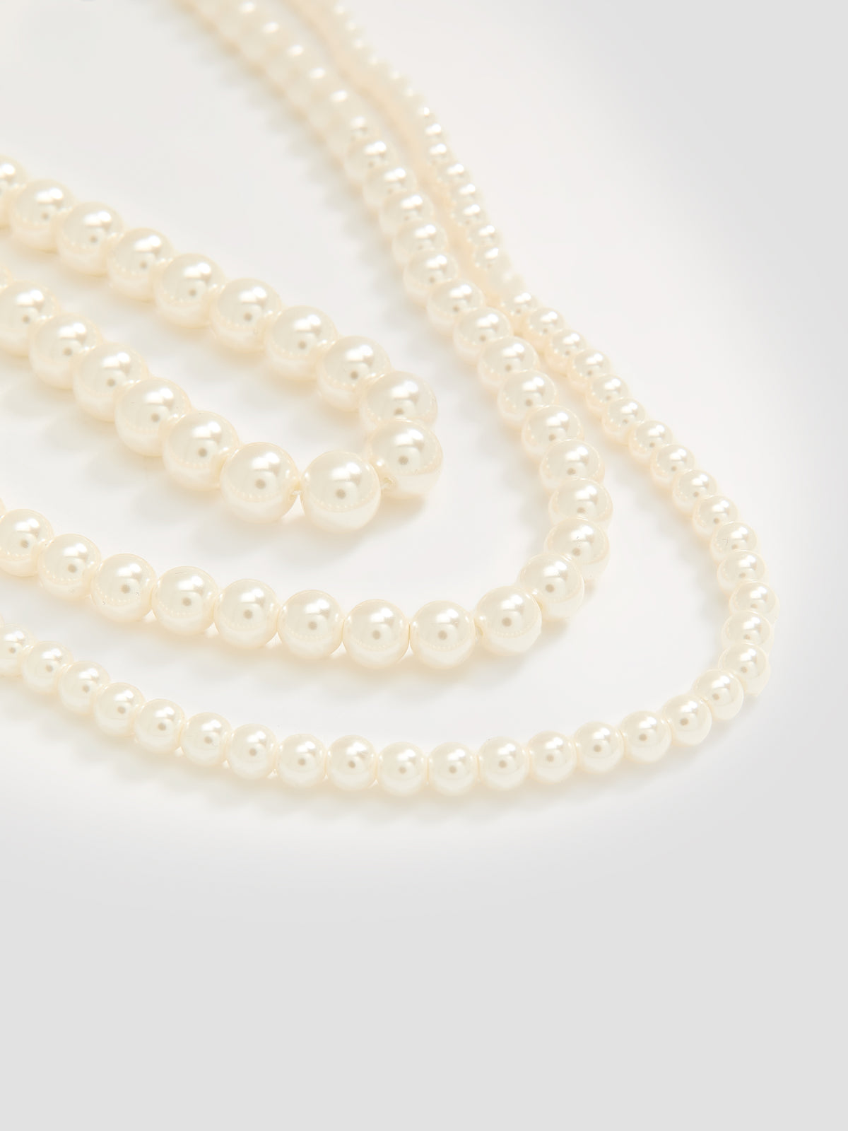 Three-Layer Pearl Necklace