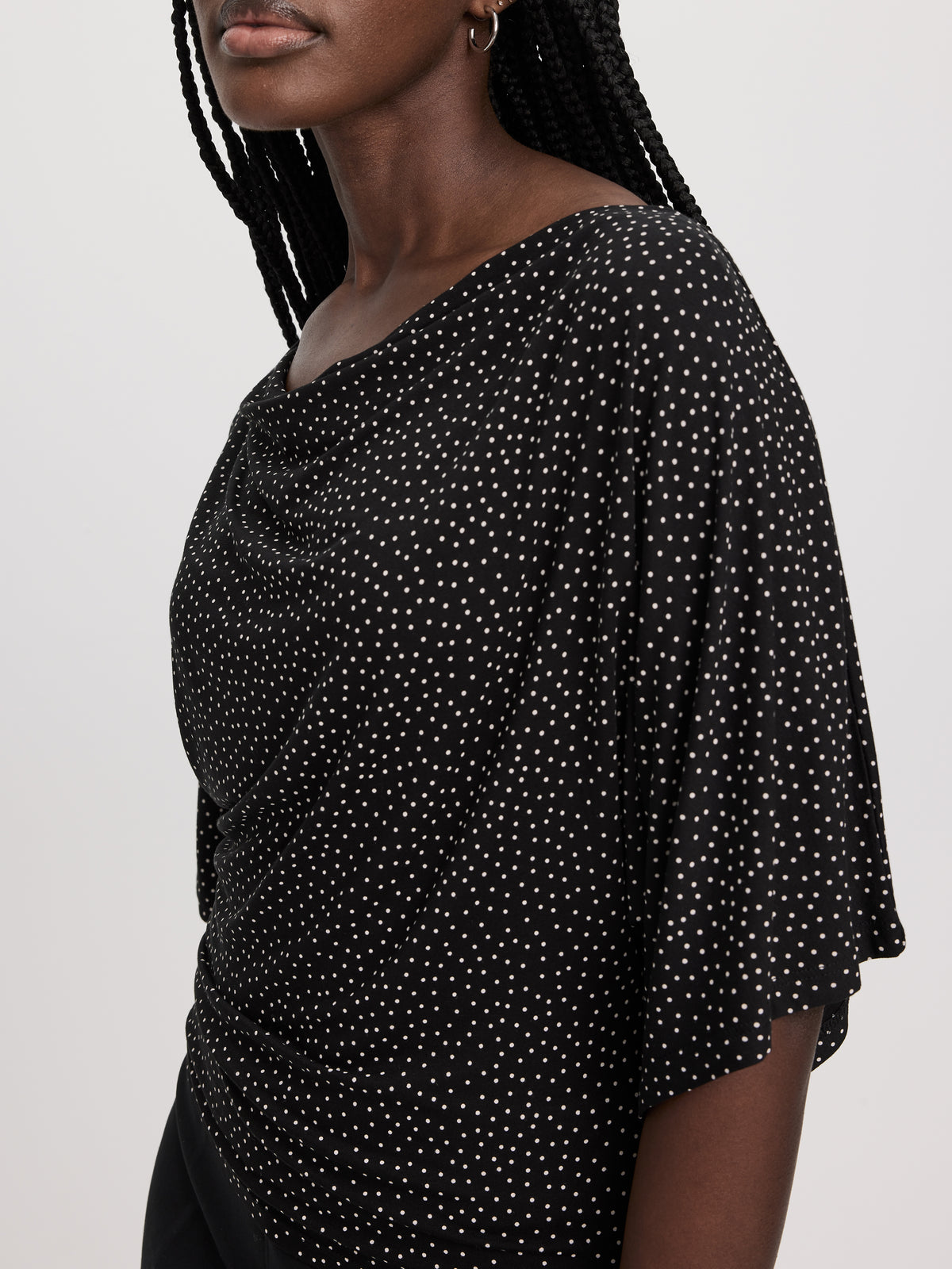 Short-Sleeve Boat-Neck Top
