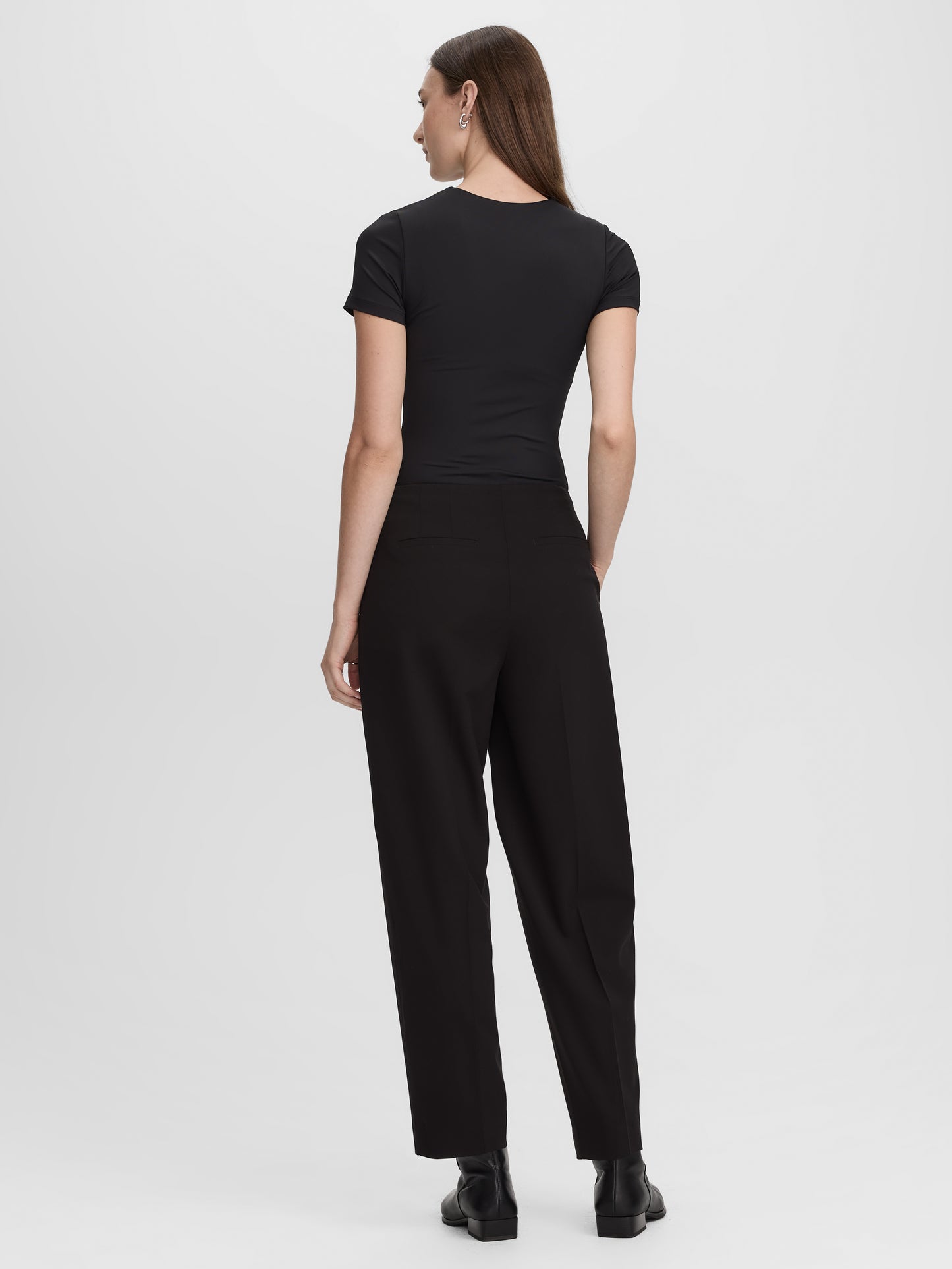 Mid-Rise Barrel Pants - The Timeless