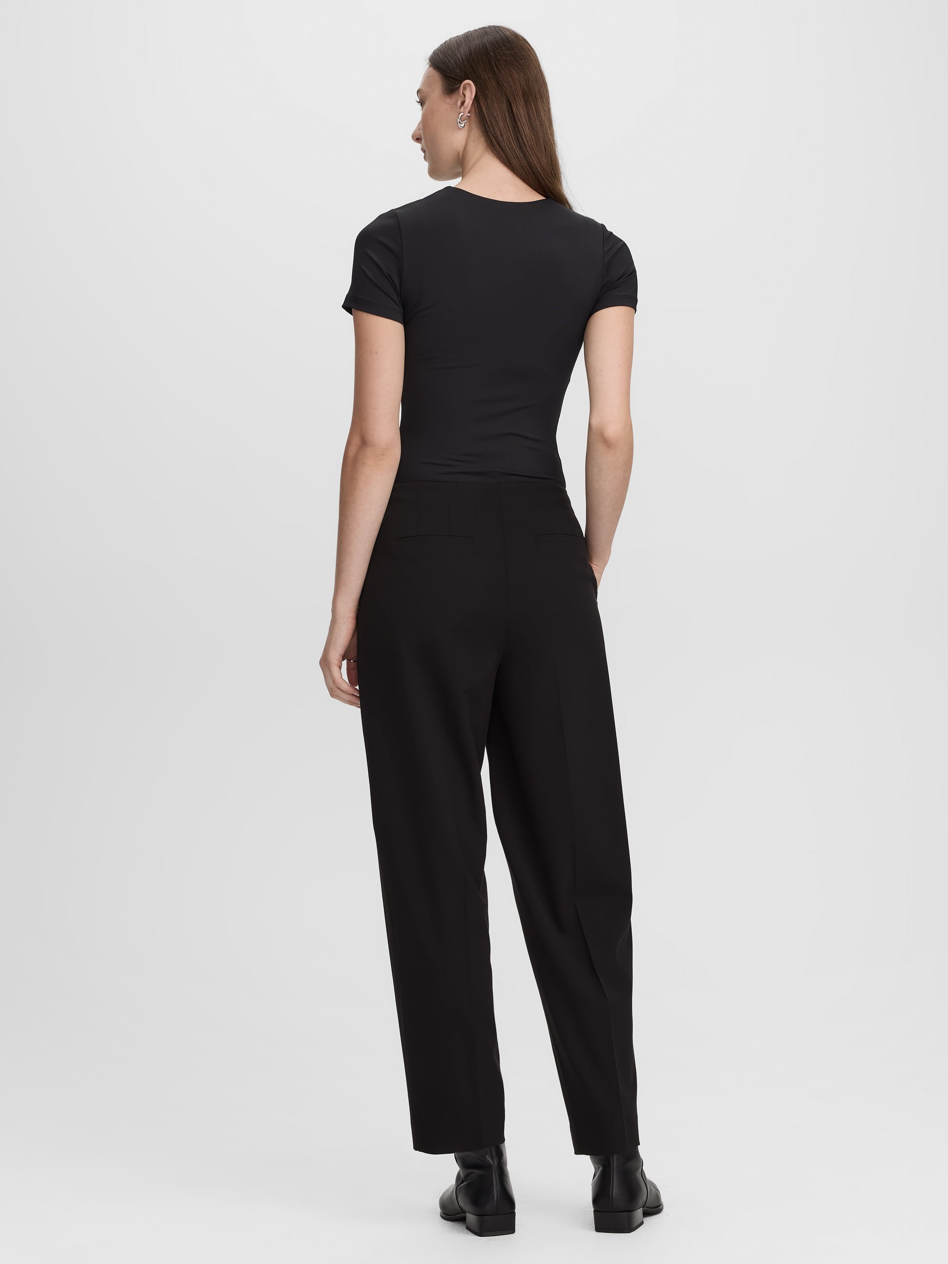 Mid-Rise Barrel Pants - The Timeless