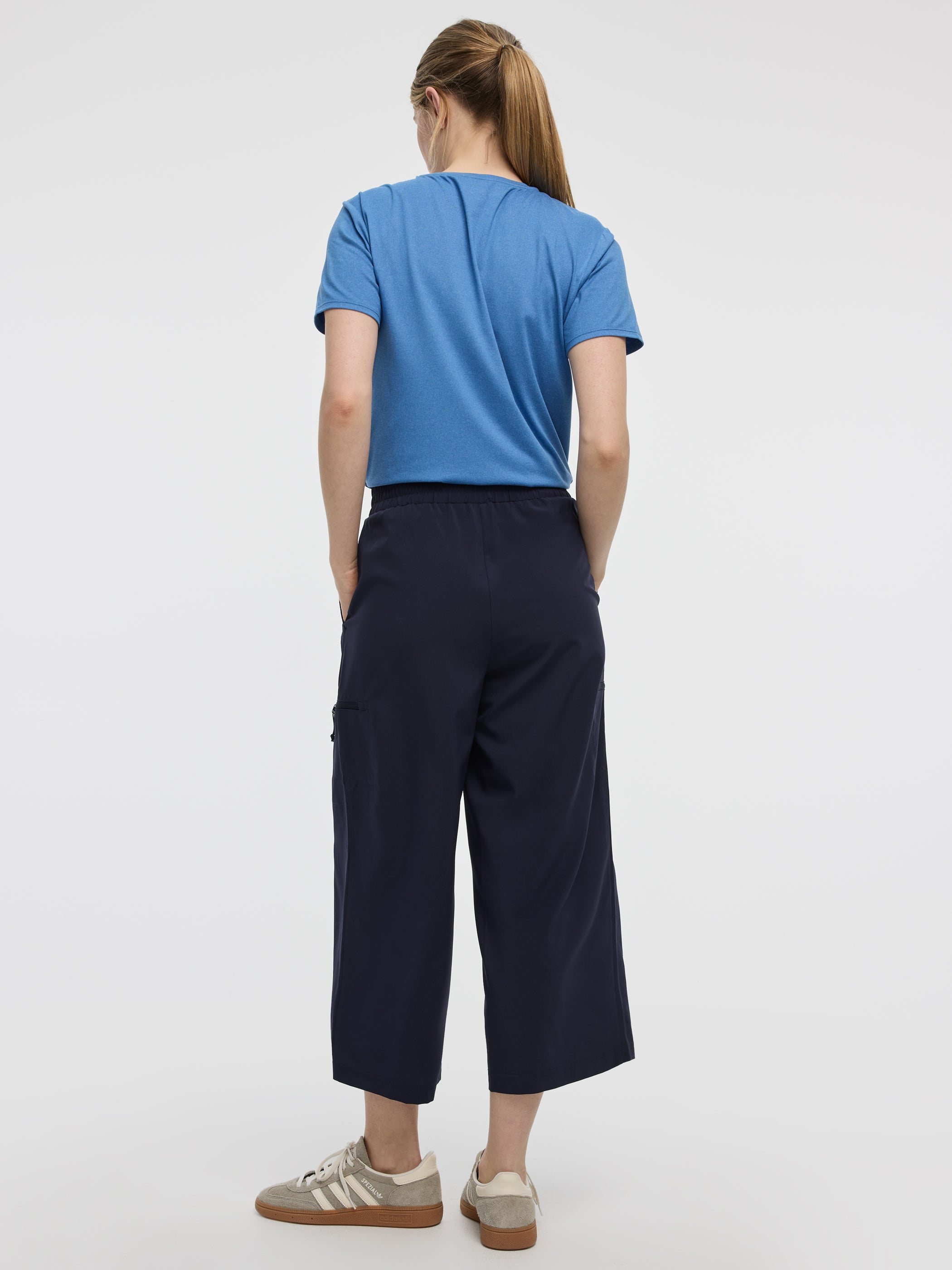 Wide-Leg High-Rise Cropped Pant - Hyba