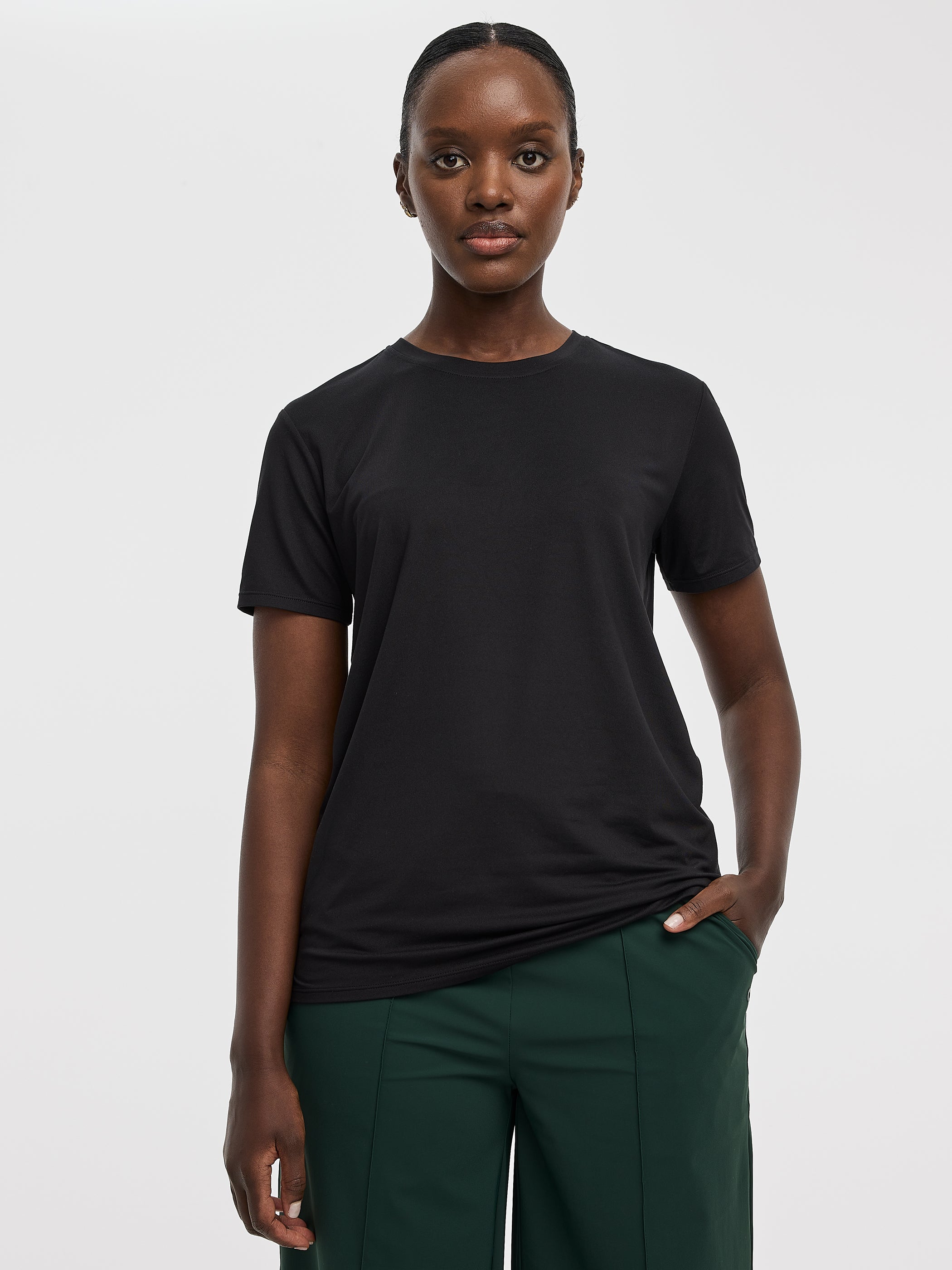 T-shirt à col rond - DRY-LUX (MD) Hyba Essentiels