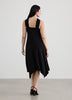 Sleeveless Halter Dress with Handkerchief Hem