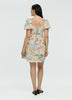 Short-Puffy-Sleeve Mini Dress with Sweetheart Neckline