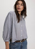 Blouse rayée à manches 3/4 