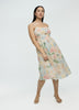 Sleeveless Midi Dress with Sweetheart Neckline