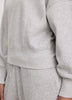Long-Sleeve V-Neck French Terry Sweatshirt - Hyba