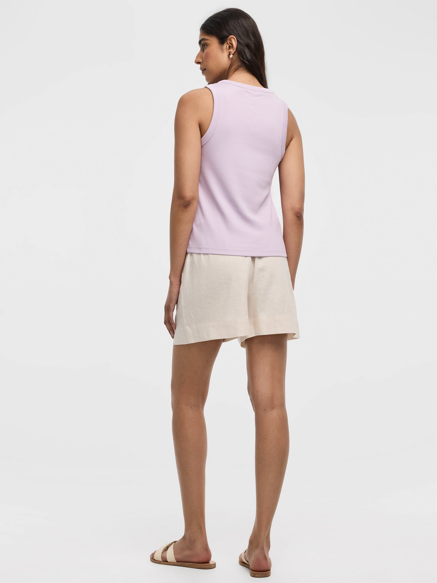 Scoop-Neck Ribbed Tank