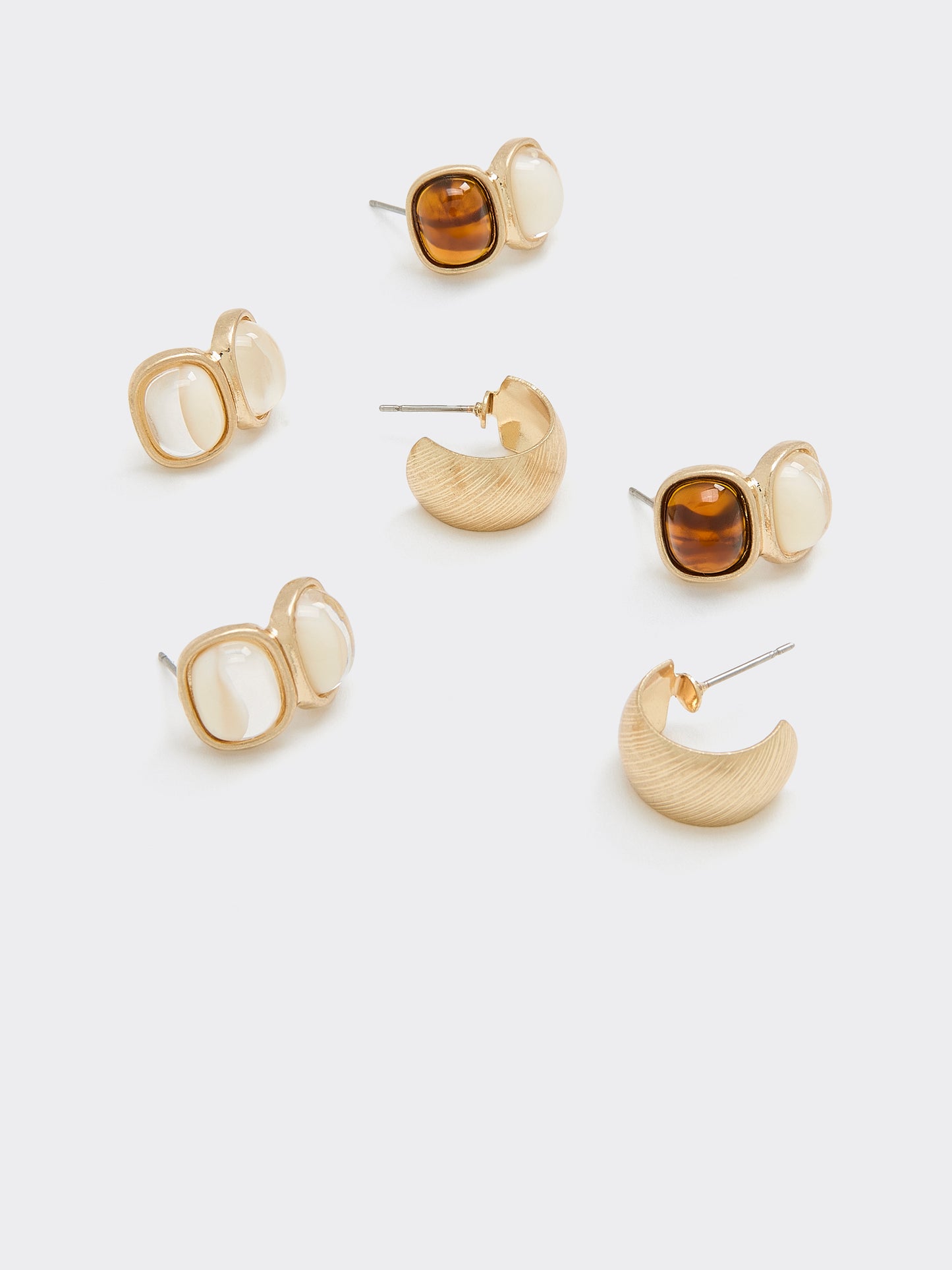 Hoop Earrings - 3 Pairs