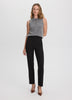 High-Rise Straight Woven Pant with Pleats – Ladies Collection