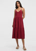 Sleeveless V-Neck Midi Dress