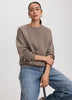 Long Crew-Neck Fleece Sweatshirt - R Essentials