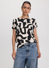 Short-Dolman-Sleeve Boat-Neck T-Shirt